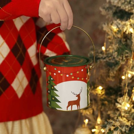 Sacs de pommes de Noël, sac cadeau, veille de Noël, fruits, pomme, emballage, boîte, sac, coffret cadeau-Rouge et vert (1/4)