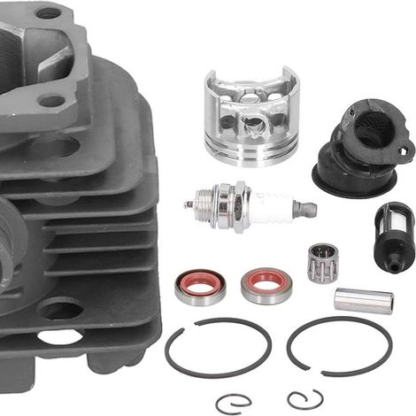 Kit cylindre complet 40mm, joint d'arbre, admission, kit piston compatible avec Stihl 020 MS200 MS200T