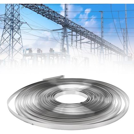 Feuillard en acier inoxydable 304 de 30,5 m de long, 12,7 mm de large x 0,5 mm d'épaisseur x 30,5 m de long (1/5)