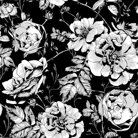 Selbstklebende, wasserfeste Fototapete mit Blumenmuster, 44,5 cm x 3 m