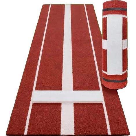Esterilla de entrenamiento, superficie antideslizante, diseño portátil, color rojo. (1/2)