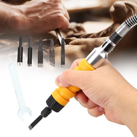 Outils électriques pour la sculpture sur bois : couteaux, ciseaux à bois, clés à molette, ensemble d'outils pour le travail du bois (1/5)