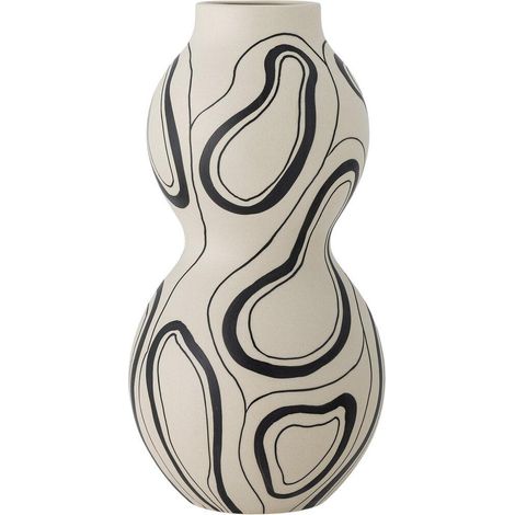 Bloomingville Nicola Vase Schwarz 34 cm
