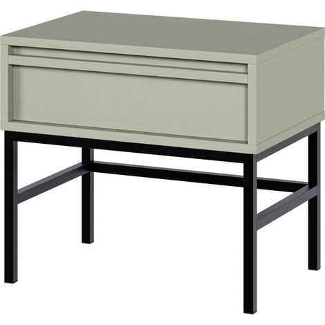 Selsey EVO - Comodino - 50 cm - con cassetto e telaio - salvia (1/5)