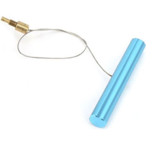 Valve pneu vélo/moto bleue 80x10mm (1/5)