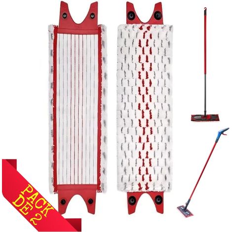Serpillières Compatibles avec Balais Plats Vileda ULTRAMAX et 1-2 Spray. Pack de 2 serpillières (1/5)