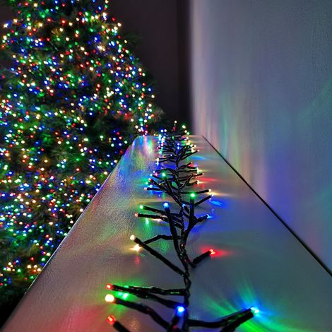 480 LED 6.2m Premier Christmas Outdoor Cluster Timer Lights in Multicoloured (1/5)