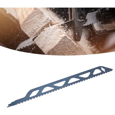 Lame de scie alternative en alliage S3243 pour la coupe du béton poreux, de la brique rouge, du fibrociment et du plastique renforcé de fibres de verre (1/5)