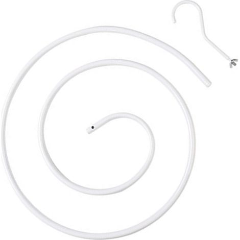 [Porte-Serviette/Étendoir] Spirale Blanche pour Drap/Couette (2.1m, 5kg) avec Système Rotatif Innovant (1/5)