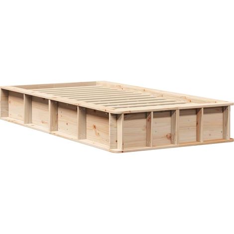 Lit adulte,Cadre de lit Pin massif 210 x 118 x 30 cm Pin massif CFW9970196 (1/5)