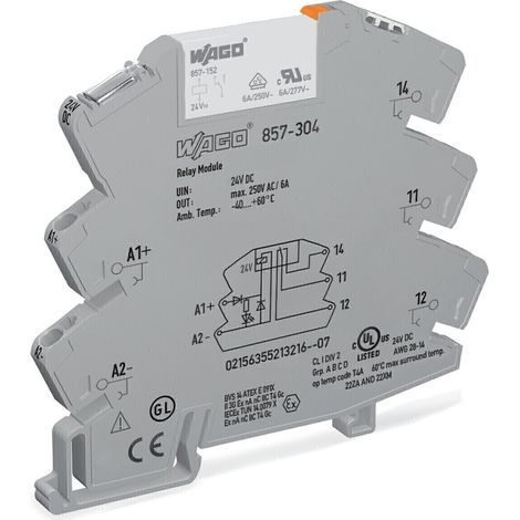 Module relais Wago jumflex 857-304 24V courant 6A