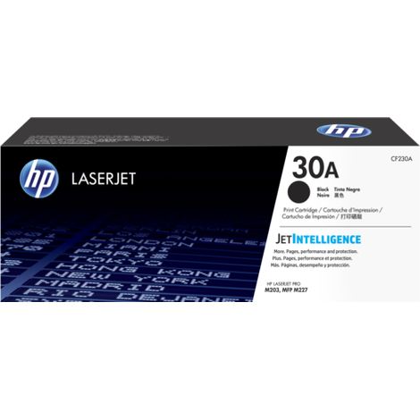 Cartucho de tóner HP 30A (CF230A), negro