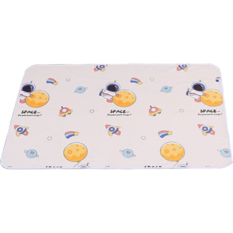 1 pièce Alèse physiologique imperméable pour bébé et enfants, anti-fuites latérales, 100 à 140 cm, tapis à langer fin et facile à installer (1/5)
