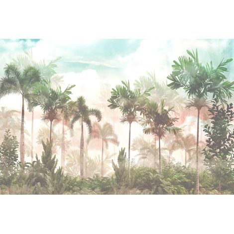 Papier peint panoramique - Forêt Tropicale - 130 cm x 87 cm (1/2)