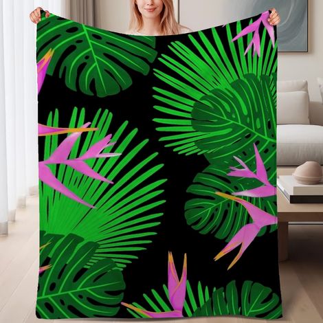 Couverture de lit en polaire, jeté doux et chaud de printemps, légère et luxueuse en microfibre de polyester, décoration intérieure cosy, excellent cadeau pour tout le monde,6080 pouces (1/4)