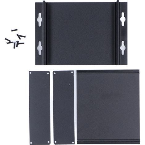 Boîtier électronique en alliage d'aluminium, noir mat, joints étanches pour circuit imprimé électronique DIY (1/5)