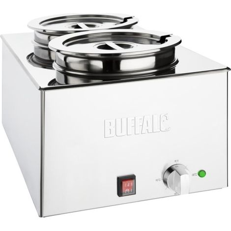 Bain-marie avec pots ronds - Buffalo (1/4)