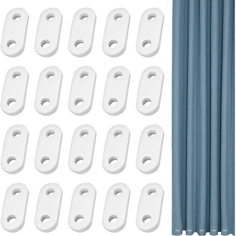 20 Pieces 20g Curtain Weights, White Curtain Weights (1/5)