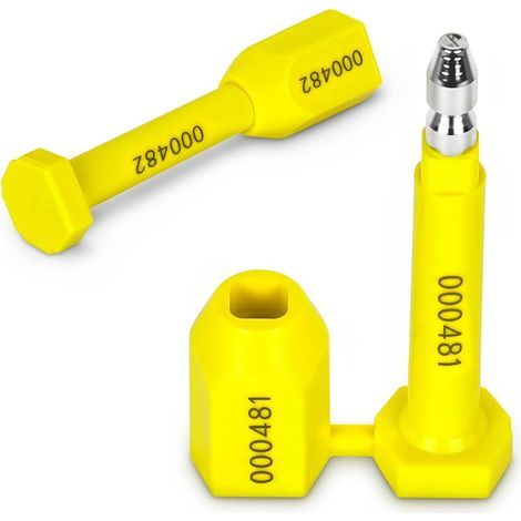 10PCS Scellés de Sécurité pour Conteneurs, Scellé Acier Haute Sécurité, Scellés de Haute Qualité pour Conteneurs Numérotés, pour Containers par Voie Maritime, Aérienne, le Transport Routier