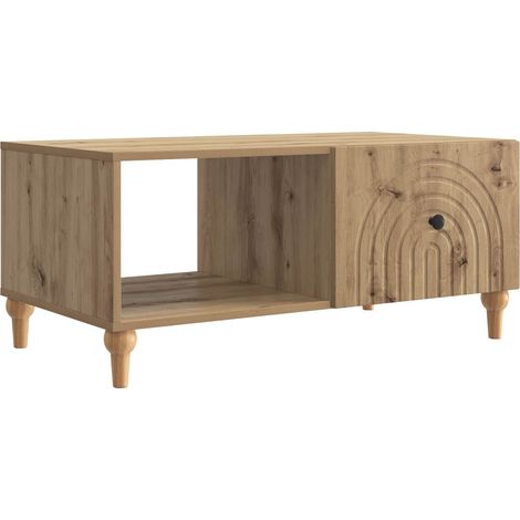 vidaXL  Coffee Table  Artisan Oak 90 x 50 x 40 cm Engineered Wood