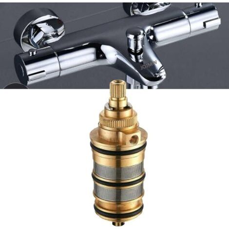 Thermostatkartusche und Griff aus Messing für Bad-/Duscharmatur (Duschthermostat) (1/4)
