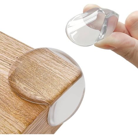 Protectores de esquinas para niños - 12 piezas - Protectores de esquinas transparentes anticolisión para esquinas de muebles afiladas (1/5)