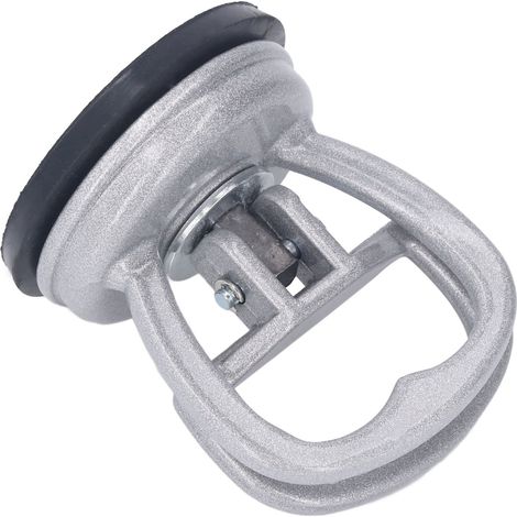 Ventouse de levage en aluminium robuste pour carrelage et sol, avec ventouse caoutchouc et poignée coudée, tireur de vitres pour voiture, outil de manutention lourd (1/5)