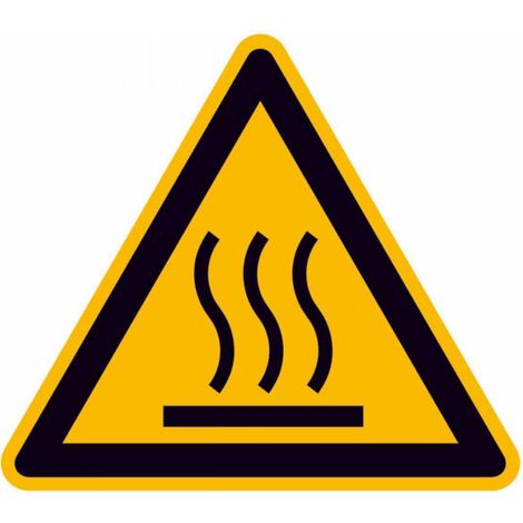 SafetyMarking Warnschild Folie SL 100 mm Warnung vor heißer Oberfläche (1/4)