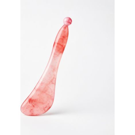 Peine de masaje gua sha rosa modelo 16