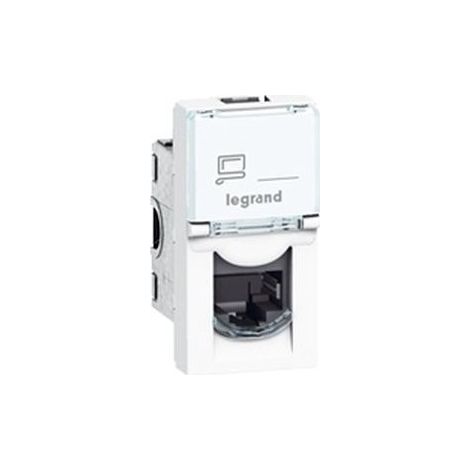 Mosaic Single Computer Socket RJ45 cat.6 UTP blanco 076561