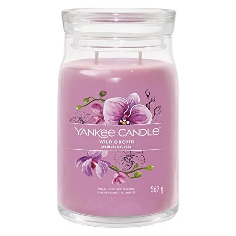 Bougie Yankee Candle Signature, grand pot, orchidée sauvage, 567 g (1/5)