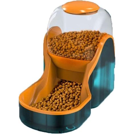Distributeur Automatique de Croquettes et Eau pour Chats et Chiens Gamelle Mangeoire Animaux Domestiques (1/4)