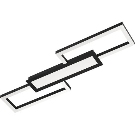 Eglo LED Deckenleuchte Fomento schwarz 78 x 26 cm warmweiß-kaltweiß (1/3)