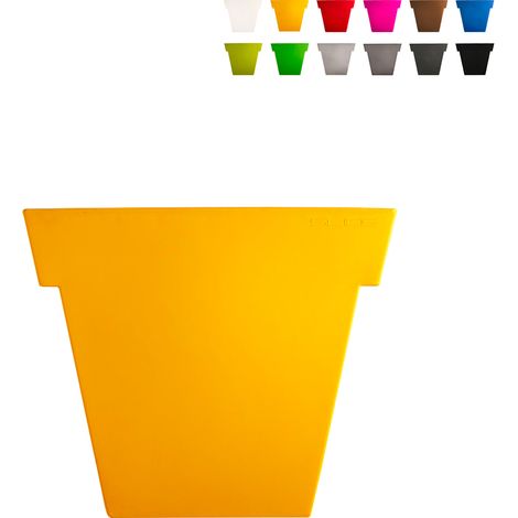 Pot de fleurs Il Vaso 55 cm au Slide design moderne | Couleur: Jaune (1/5)
