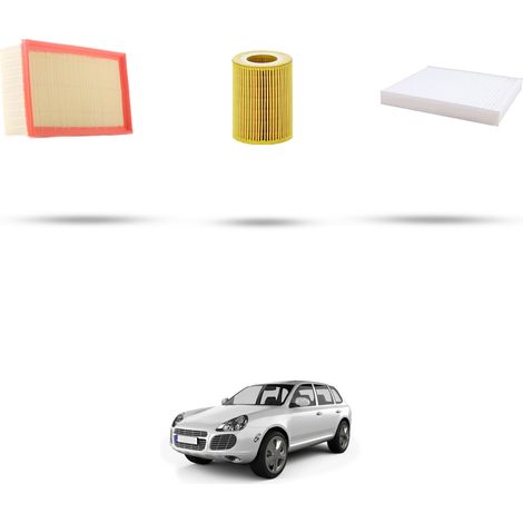 Kit tagliando 3 filtri compatibile con Porsche Cayenne I (955) 4.8 v8 S 283kw dal 2007 (1/5)