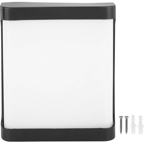 Lampe Murale Led - Étanche Ip55 En Plastique - Pour Jardin Balcon Terrasse - Lumière Blanche - 1 Pièce (1/5)