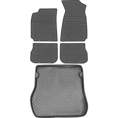 Set di tappetini in gomma per auto e tappetino per bagagliaio per Audi A4 B5 Kombi dal 1994 al 2000. (1/5)