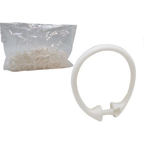 Anelli universali in plastica per tende doccia