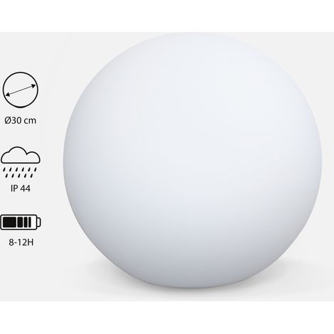 Bola luminosa LED con pilas para interior/exterior