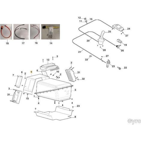 SUPPORTOCOMPON.ELETTR.VNN GYRO 500-700 ORIGINALE STIGA - 387785279/0