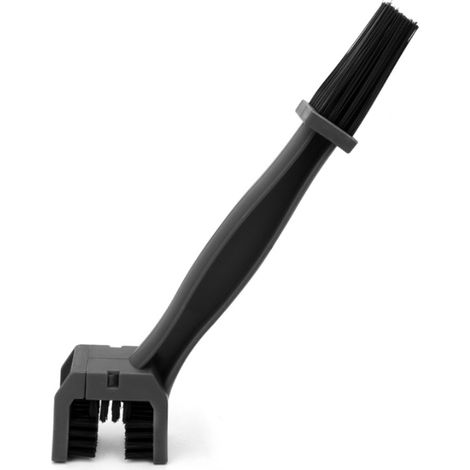 Hochleistungsfähige Nylon-Kettenreinigungsbürste für Fahrräder und Motorräder, Vierkantkopf, große Größe (17,5 cm), schwarz. (1/4)