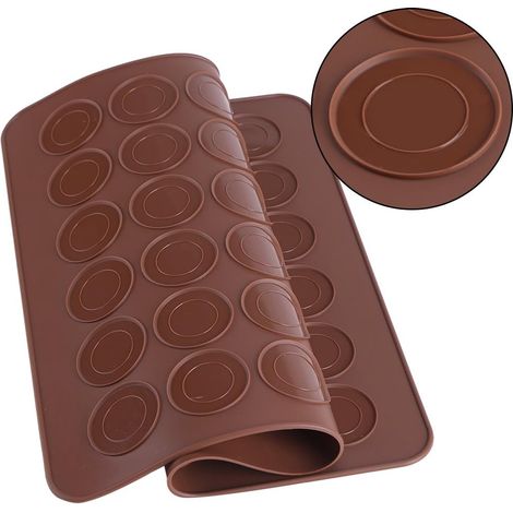 Tapis de cuisson en silicone réutilisables Tapis de cuisson antiadhésif en silicone pour macaron sans BPA pour moules à pâtisserie Roulement de macaron (1/5)