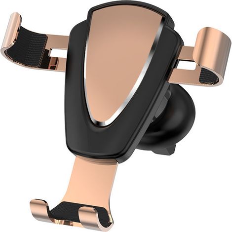 Support Téléphone Portable - Support Voiture Gravité avec Clip Sortie d'Air - Compatible 4 à 6,2 Pouces - 1 Pièce (1/5)