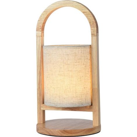 Lampada da tavolo led v-tac ricaricabile con usb 1,5w 3000k colore beige vt-7570 - 23091 (1/7)