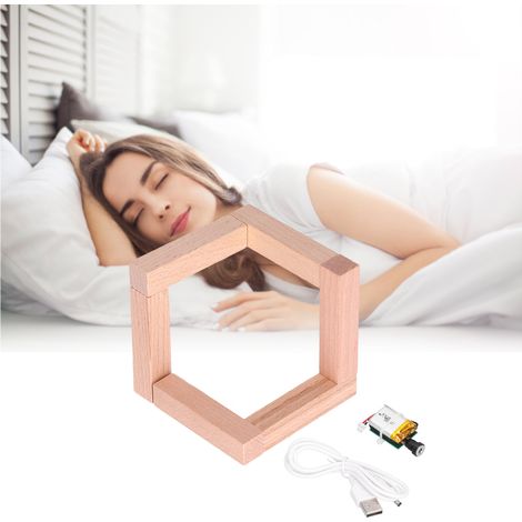 Panneau pour lampe lune créative à faire soi-même (bicolore) + câble de données : une lampe lune personnalisée pour table de chevet (1/5)
