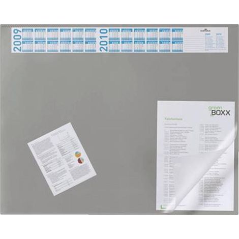 DURABLE Schreibunterlage 720410 520x650mm Jahreskalender grau