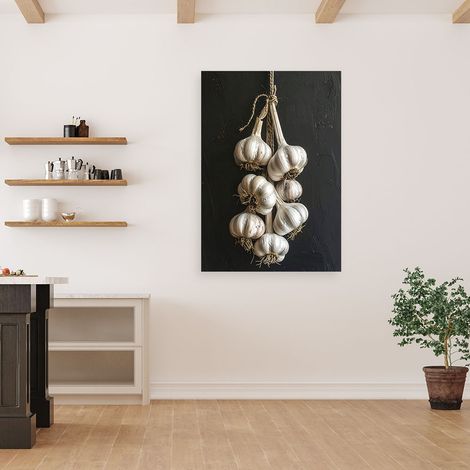 Wandbild Getrockneter Knoblauch Gemüse 60x90 (1/4)