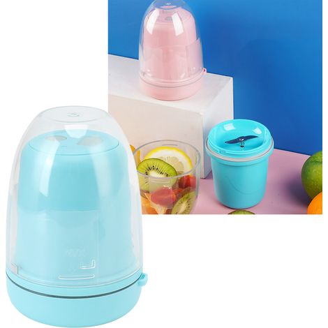 Tragbarer, wiederaufladbarer Entsafter, kleines Modell für den Hausgebrauch, multifunktionaler Entsafter für Studenten, blau. (1/5)