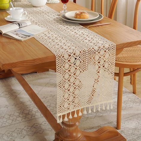 Runner De Table - Coton Tissé À La Main - 30 X 180 Cm - Pour Table Rectangulaire - Décoration De Mariage Et Événements Boho - 1 Pièce
