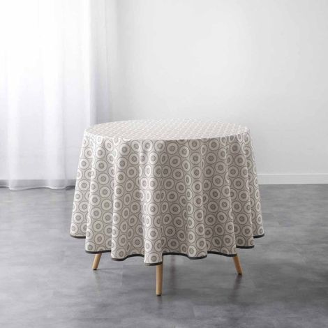 Nappe Antitache Imprimée "Salto" 180cm Naturel (1/3)